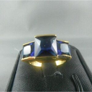 Sophisticated Blue and Gold Unisex Ring
